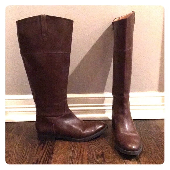 Brown Enzo Angiolini Ellerby Riding Boot EUC - Picture 1 of 8